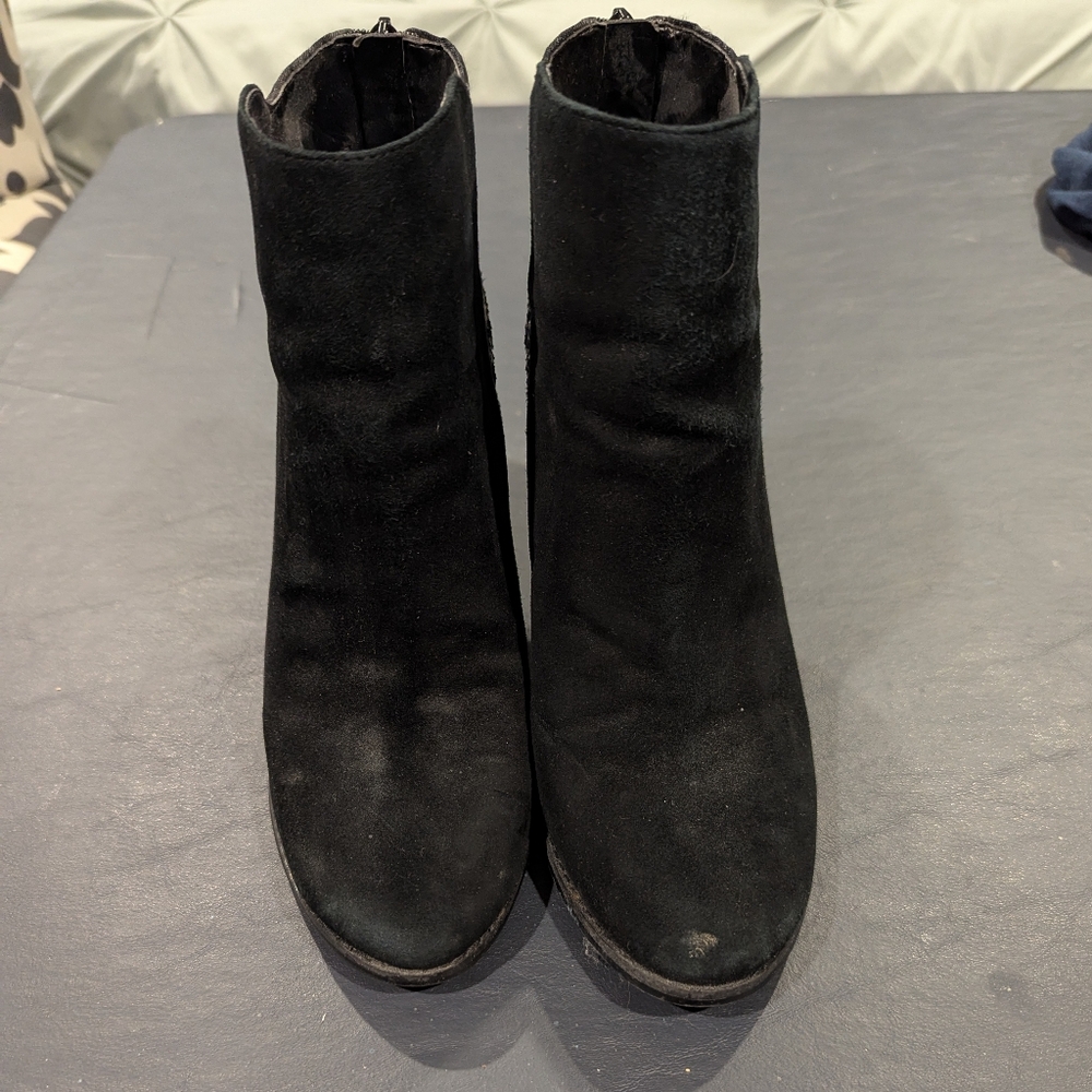 Women's Black Suede Boots